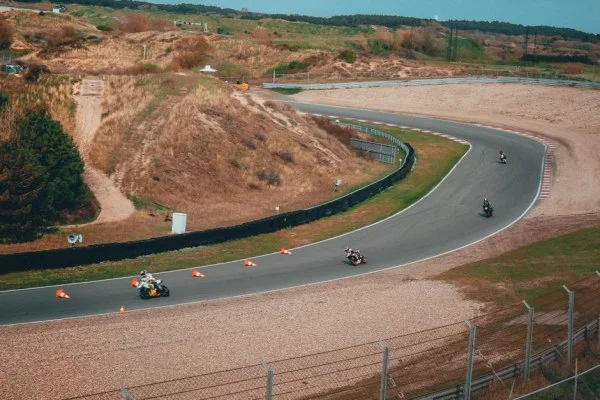 motorcycle race track cornering